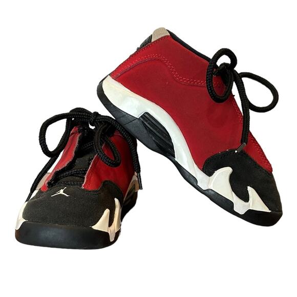 Nike Air Jordan 14 Retro TD Gym Red 312093-006 Toddler Size 10C - Picture 1 of 9